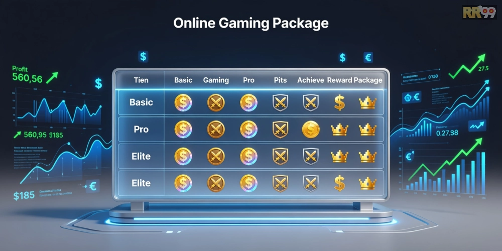 Bảng giá chi tiết các gói chơi game nổ hũ rr99 cập nhật 2025