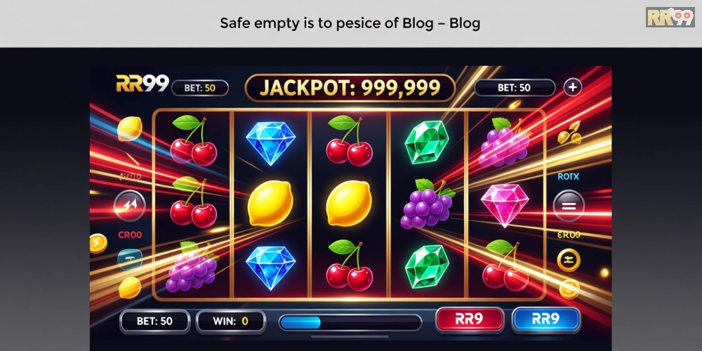 Minh họa khái niệm chơi game nổ hũ rr99 với giao diện slot machine hấp dẫn