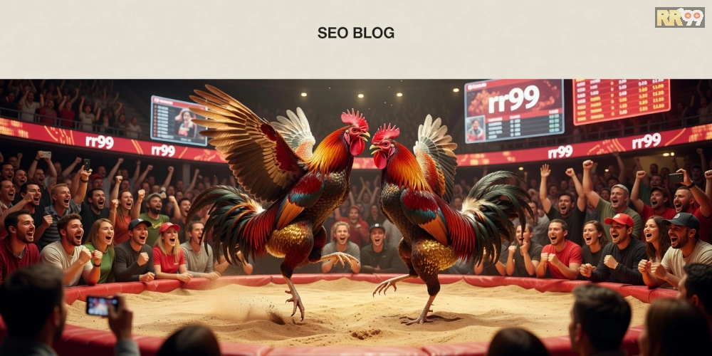 Minh họa khái niệm đá gà quốc tế rr99 với hình ảnh trường đấu chuyên nghiệp