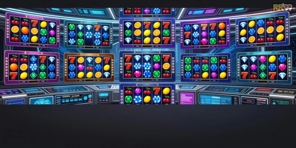 Hình ảnh top game nổ hũ RR99 với giao diện slot machine sống động